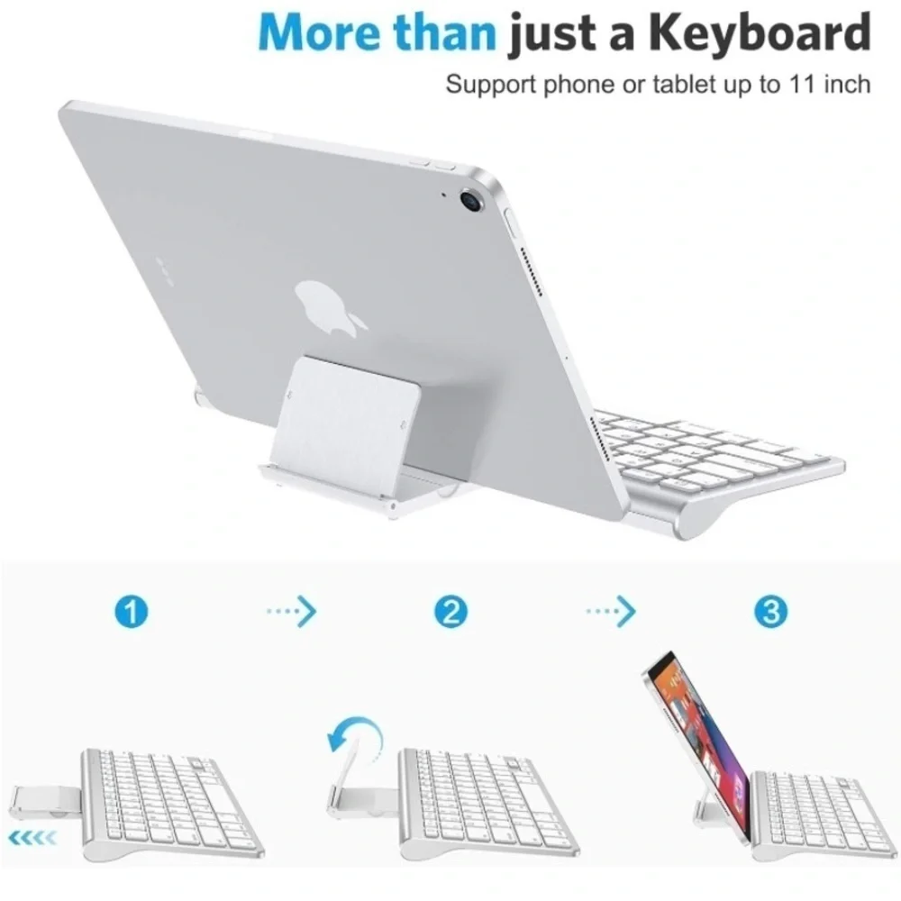 Omoton Bluetooth keyboard with sliding stand